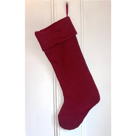 Prima Creations Christmas Stocking with Patchwork Christmas Tree and Yellow Star - Picture 2 of 6